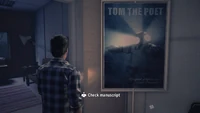 Tom the Diver poster inside the projection booth.