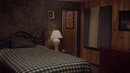 Jake's motel room.