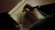 Jake taking notes.