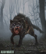 Concept art by Oliver Odmark of a Taken Wolf