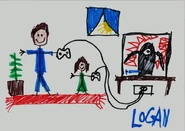 LoganDrawing DavidandLoganGaming.png (199 KB) Logan and David playing a videogame(Control? Former boss fight?)