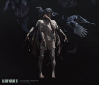Unused concept art of a Birdman for the official release of Alan Wake 2 by Oliver Odmark