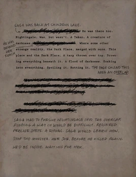 Saga Pursues Nightingale (manuscript)