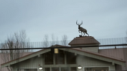 A deer statue in Bright Falls.