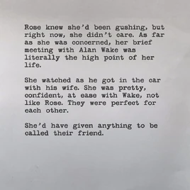 Rose Daydreams About Wake