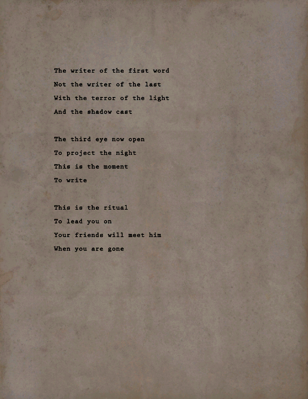 Dark Poem 1, Alan Wake Wiki