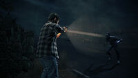 A Birdman confronting Alan Wake