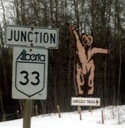 Jonction de l'Highway 33.