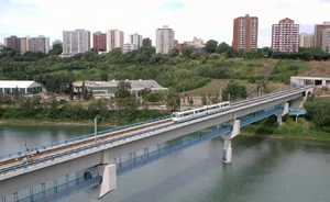 , le pont du tramway sur la .