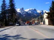 Vue de Main Street avec les .