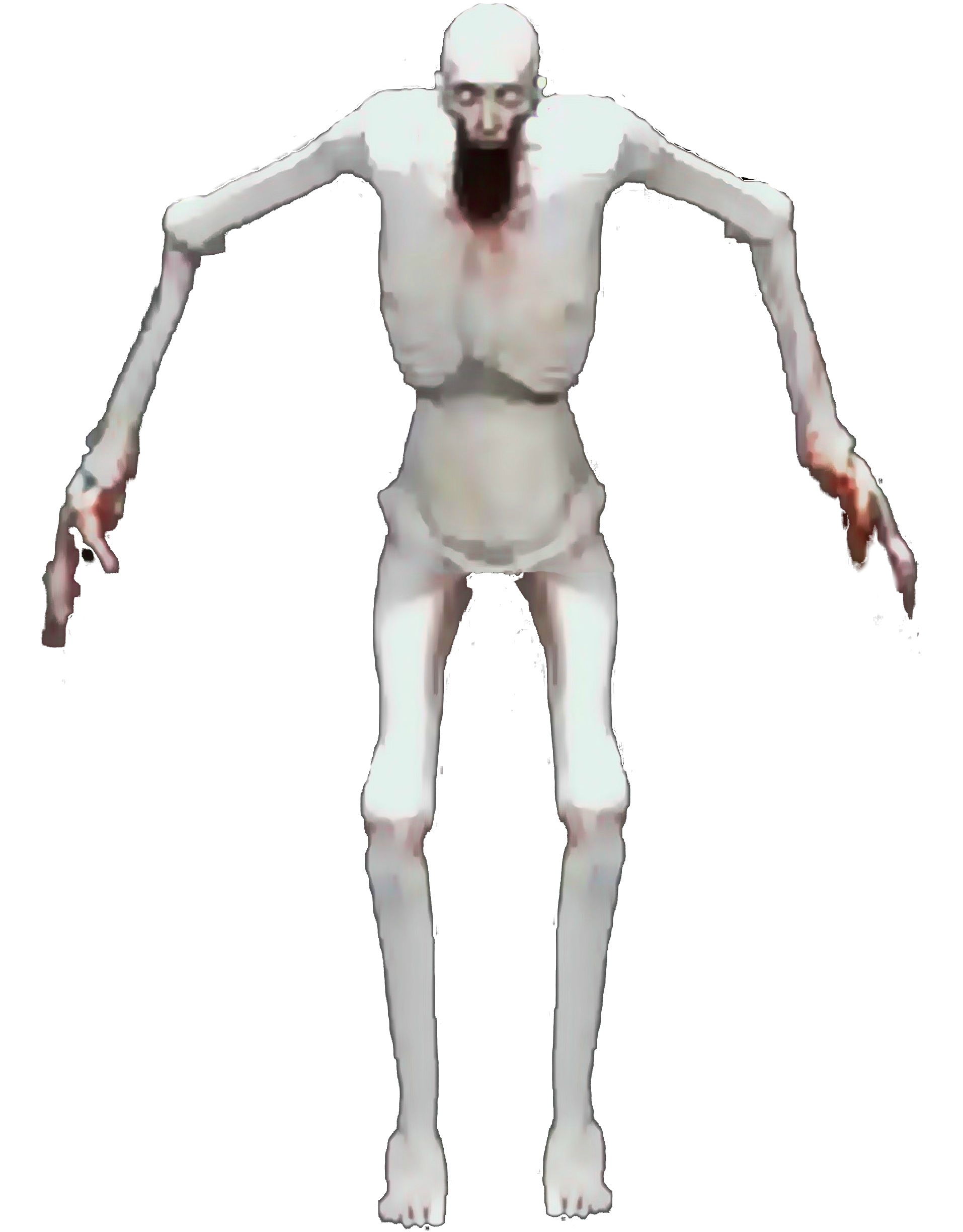 SCP 096 is a humanoid creature measuring approximately 2.38 meters in