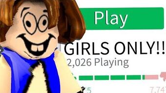 When Boys Play Roblox Girls Only Game Albertsstuff Wiki Fandom - game a girl roblox