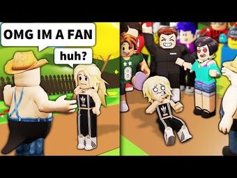 Pretending Roblox Noobs Are Famous With 200 Players Albertsstuff Wiki Fandom - pics of roblox noobs
