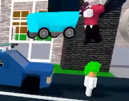 Justmemekid making the child get hit while dodging the car.