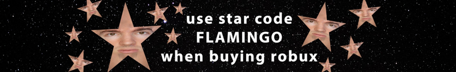 REMINDER USE STAR CODE FLAMINGO WHEN BUYING ROBUX