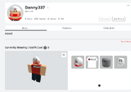 Danny337's Profile picture, Friends, Followers, Following, RAP, Avatar Cost, Avatar, And what he is wearing.