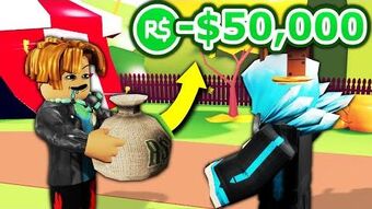 Playing Roblox As A Rich Noob And Letting People Take My Robux Albertsstuff Wiki Fandom - how to play roblox for noobs