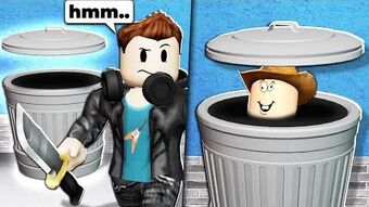 I Wore A Roblox Trash Can Outfit And They Couldn T Find Me Albertsstuff Wiki Fandom - roblox villain outfit