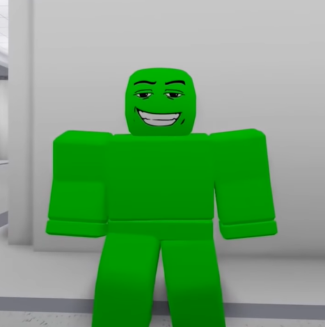 Green screen something behind my roblox avatar