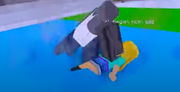 Homeless person using the Big Daddy admin command