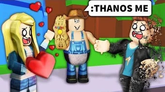 I Used Roblox Admin To Thanos Snap Noobs Albertsstuff Wiki Fandom - snap roblox