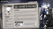 Jane's Notes