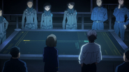 Inko present for Inaho's explanation of his battle plan in the Operations Room.