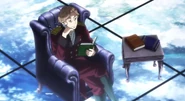 Mazuurek reading books.