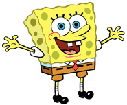 SpongeBob SquarePants as Daffy Duck