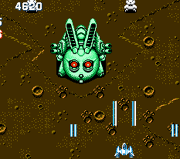 Rabbit's Talatta fighting with the player in Gun-Nac