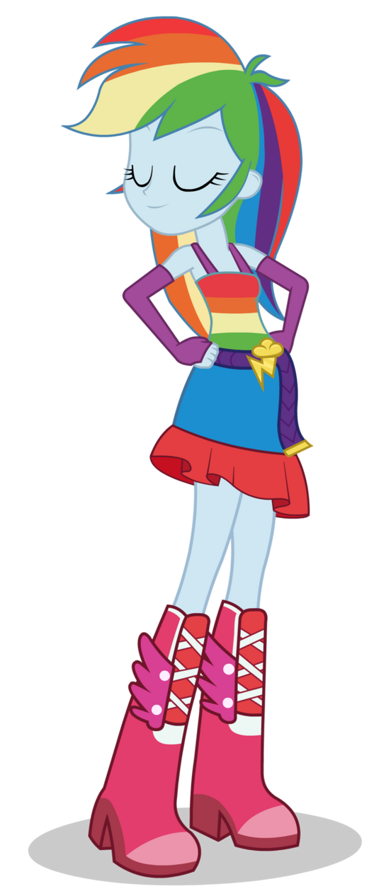 My little pony rainbow dash human top