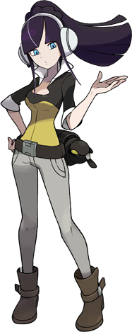 Mixeli on X: Pokemon Black and White - Gym Leader Elesa Official Artwork (Higher Resolution) - Done. / X