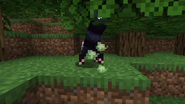 A Skunk spraying at a player.