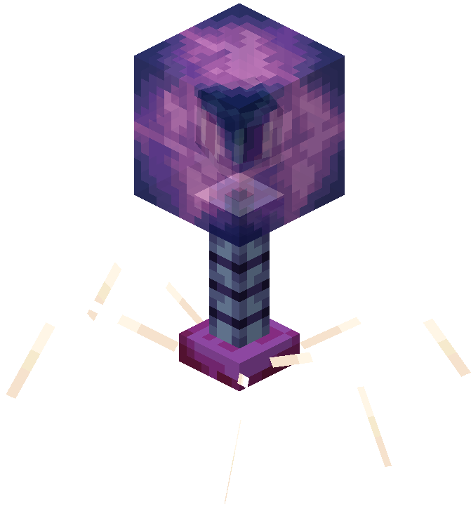 EnderEye Head in a suit // my Main Skin // purple suit ender eye