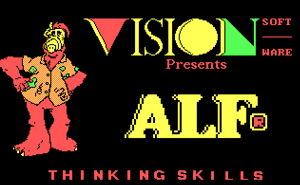 ALF's Thinking Skills - Title Screen