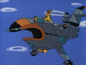 ALF's spaceship in the cartoon.
