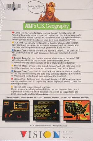 US Geography box back