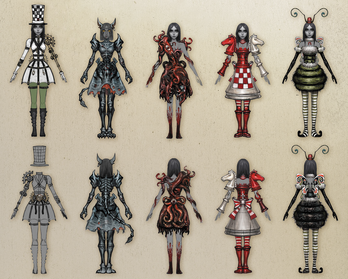 Alice Madness Returns - All Dresses [1080P] 