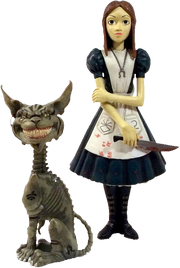 Alice and Cheshire figure