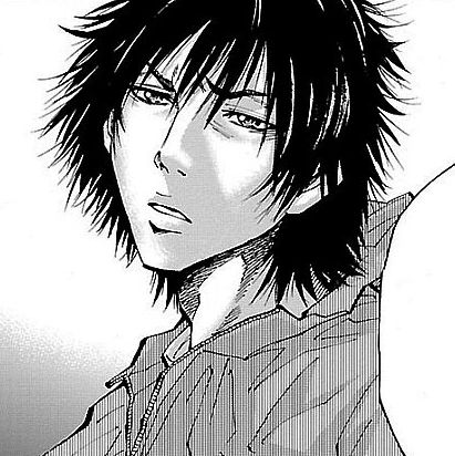 Arisu Ryohei's manga shot, depicting a young man with messy dark hair