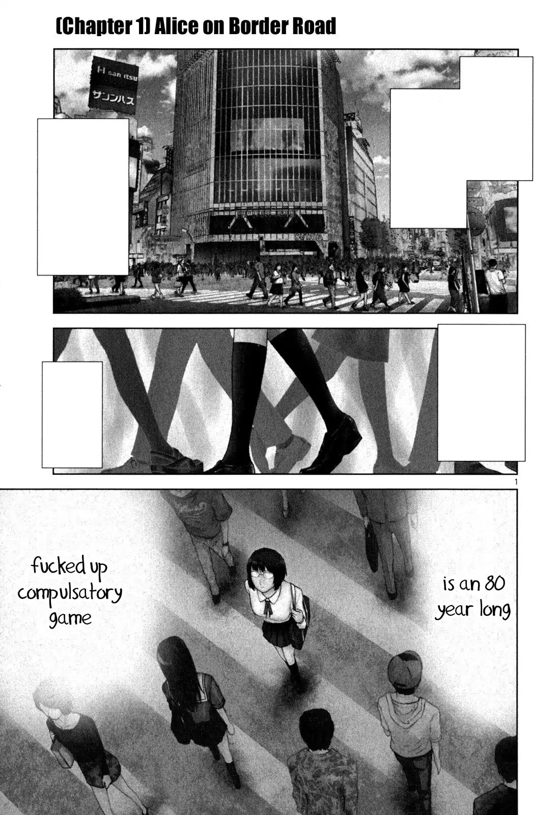 Alice In Borderland Ch 1 Chapter 1 (Border Road) | Alice in Borderland Wiki | Fandom