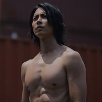 A screenshot of Kyuma Ginji from Netflix live-action Season 2