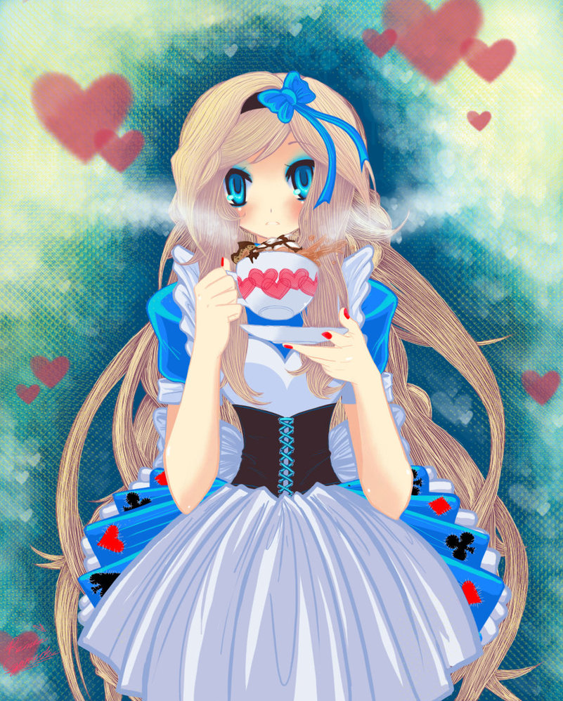 alice in wonderland anime fan art