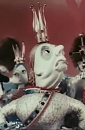 The Queen of Hearts as she appears in Alice in Wonderland (1949)