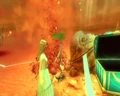 Estatua de Zanco Panco en el videojuego de Wii