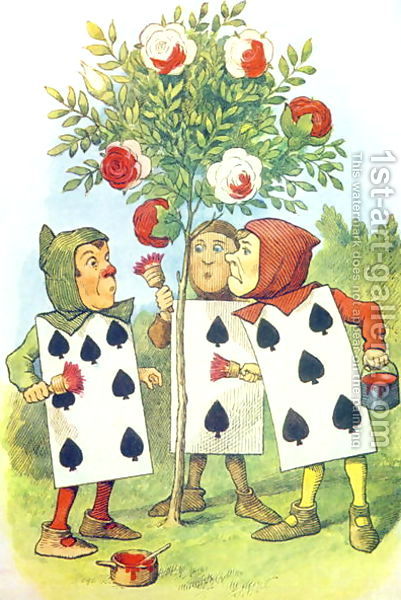 alice in wonderland playing cards