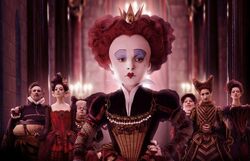 tim burton alice in wonderland queen of hearts