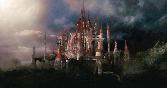 disney alice in wonderland queen of hearts castle