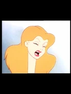 Alice screaming when her giant head hit the ceiling: Awwwh