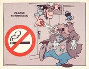 Disneyland backstage safety sign no smoking 640